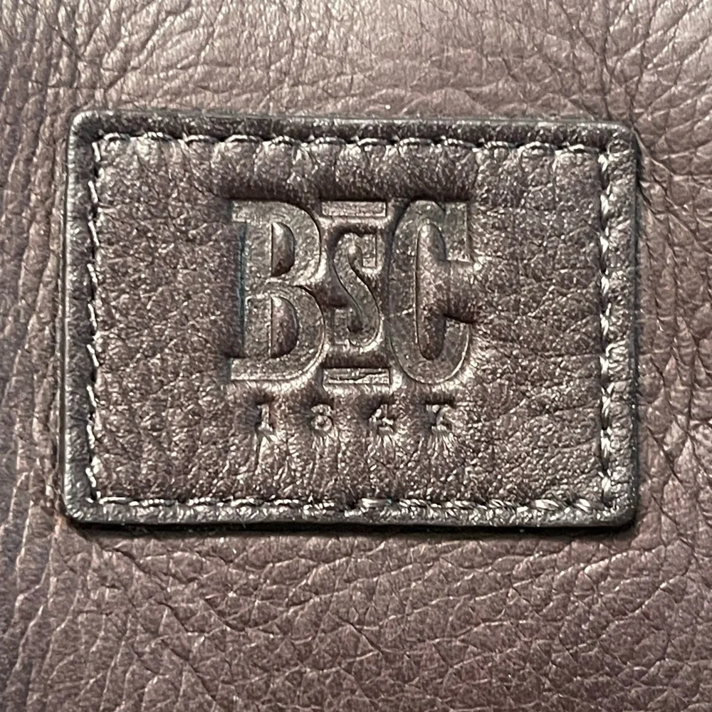 BSC Leather Goods Briefcase/Messenger Bag. EUC